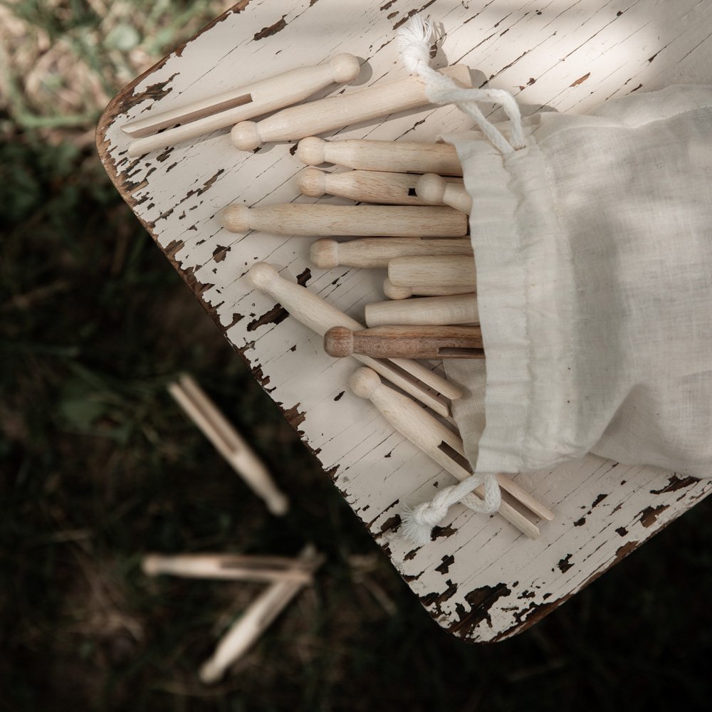 Bürstenhaus Redecker Old Fashioned Wood Clothespins