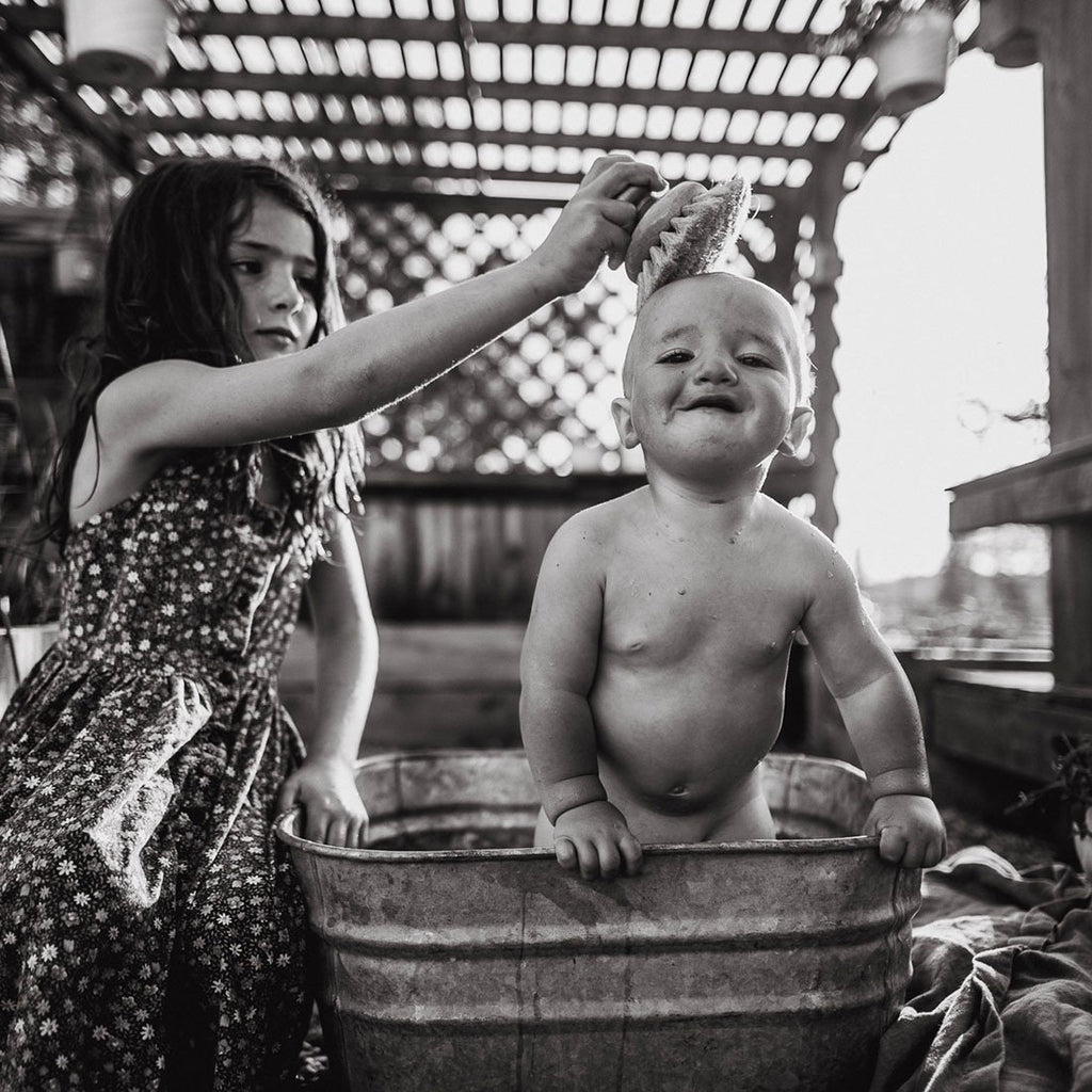 Iris Hantverk Bath Brush With Knob