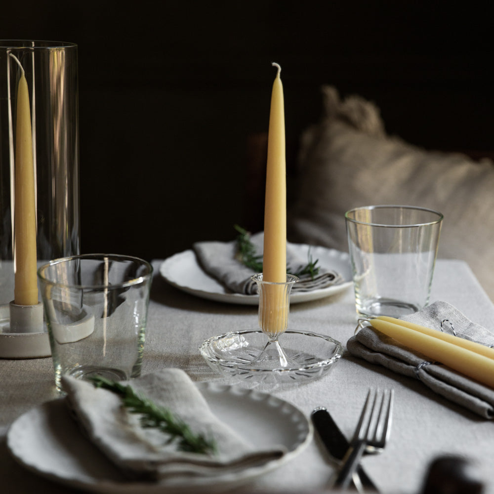 Helen Milan Pure Beeswax Taper Candles | Set of 2